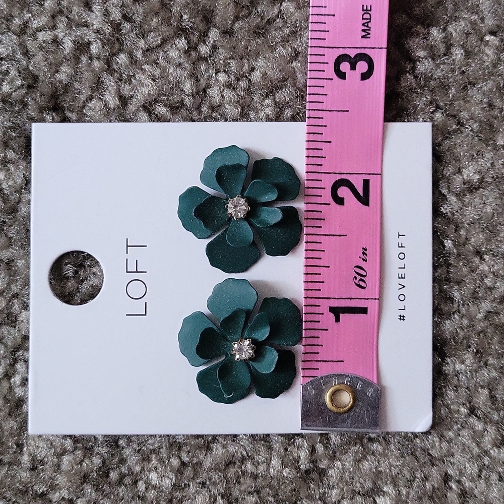 Teal earrings